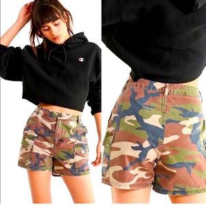 BDG Camo Mom Cargo Shorts